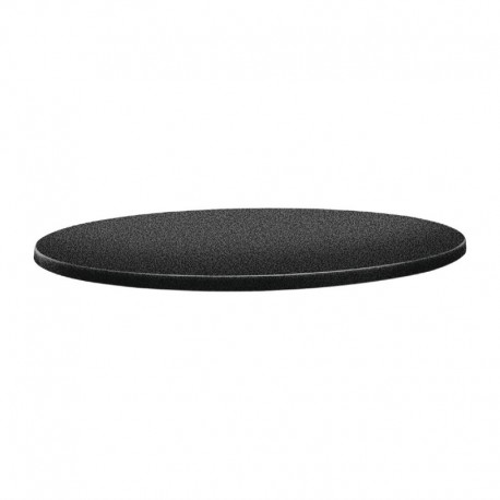 Topalit Classic Line rond tafelblad antraciet 80cm
