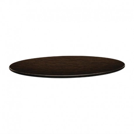 Topalit Smartline rond tafelblad wengé 70cm