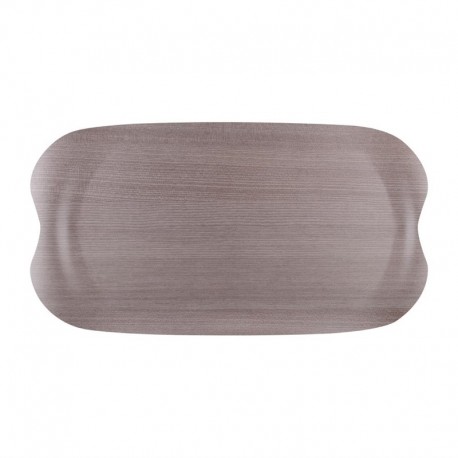 Roltex Wave dienblad grijs houtnerf 43x23cm