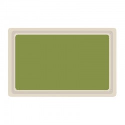 Roltex polyester dienblad GN 1/1 53x32,5cm groen