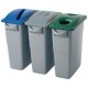 Rubbermaid Slim Jim container met luchtsleuven 60ltr