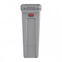 Rubbermaid Slim Jim container met luchtsleuven 87L