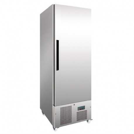 Polar 1-deurs slimline RVS vriezer 440ltr
