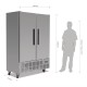 Polar 2-deurs slimline RVS vriezer 960ltr