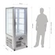 Polar gebaksvitrine 400ltr