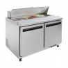 Polar U-serie 2-deurs gekoelde saladette 405L