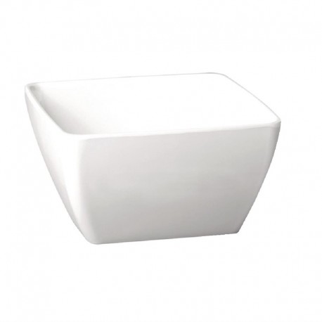 Pure vierkante melamine kom wit 25x25cm