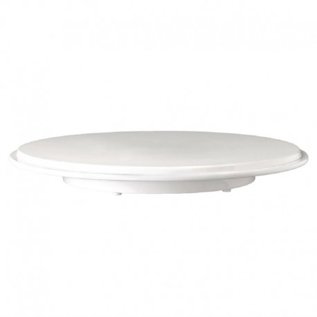 Pure ronde melamine taartschotel wit