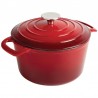 Vogue ronde braadpan rood 3,2L
