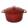Vogue ronde braadpan rood 4L