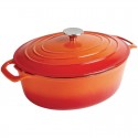 Vogue ovale braadpan oranje 5L