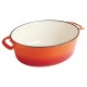 Vogue ovale braadpan 5ltr oranje