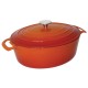 Vogue ovale braadpan oranje 6L