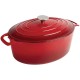 Vogue ovale braadpan rood 5L
