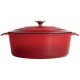 Vogue ovale braadpan 5ltr rood