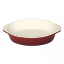 Vogue ronde gietijzeren gratineerschaal rood 0,4L