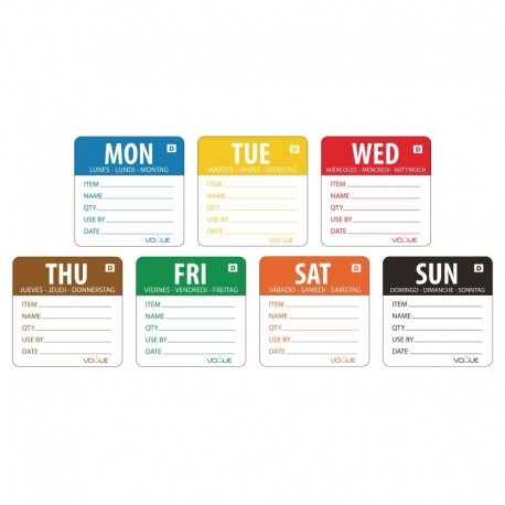 Vogue oplosbare dagstickers weekset