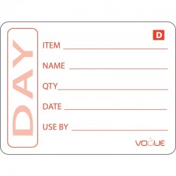 Vogue oplosbare voedseletiketten voorbereide gerechten