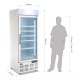 Polar display vriezer met lichtkoof 412ltr