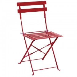 Bolero stalen opklapbare stoelen rood