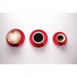 Olympia cappuccino kop rood 34cl
