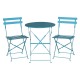 Bolero stalen opklapbare stoelen turquoise