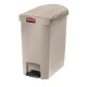 Rubbermaid Slim Jim End Step pedaalemmer 30L beige