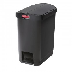 Rubbermaid Slim Jim End Step pedaalemmer 30ltr zwart