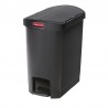 Rubbermaid Slim Jim End Step pedaalemmer 30L zwart