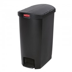 Rubbermaid Slim Jim End Step pedaalemmer 50ltr zwart