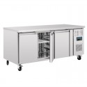 Polar U-serie 3-deurs counter met euronorm opslag 634L