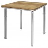 Bolero vierkante essen en aluminium tafel 70cm
