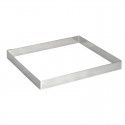 De Buyer vierkante vorm RVS 20x2cm