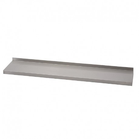 Gastro M RVS wandplank zonder steunen 180x40cm