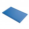 Gastro-M GN1/1 HDPE snijplank met sapgeul blauw