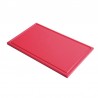 Gastro M GN1/1 HDPE snijplank met sapgeul rood