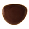 Olympia Kiln driehoekige borden bruin 23cm