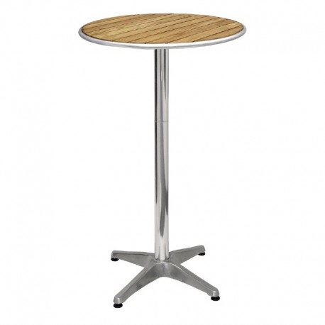 Bolero ronde statafel met essenhouten blad 60cm