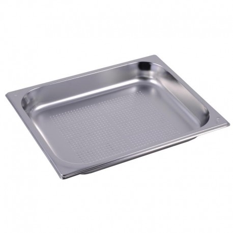Gastro M geperforeerde RVS GN1/2 bak 65mm