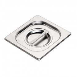 Gastro M RVS gastronorm deksel met siliconen afdichting GN1/6