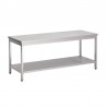 Gastro M RVS werktafel met onderblad 88x100x60cm