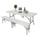 Bolero inklapbare tafel wit 183cm