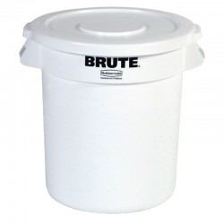 Rubbermaid Brute ronde container wit 37,9ltr