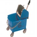 Rubbermaid rolemmer met wringer blauw 25L