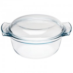 Pyrex ronde glazen casserole 1,5ltr