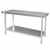 Vogue RVS werktafel zonder achteropstand 90x150x60cm