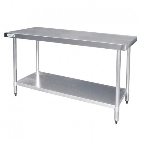 Vogue RVS werktafel zonder achteropstand 90x180x60cm