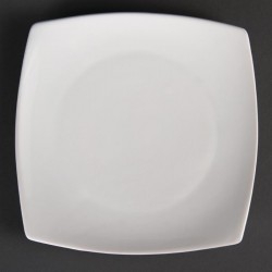 Olympia Whiteware vierkante borden met afgeronde hoeken 18,5cm