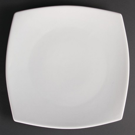 Olympia Whiteware vierkante borden met afgeronde hoeken 30,5cm