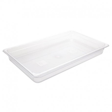 Vogue polycarbonaat bak transparant GN1/1 65mm